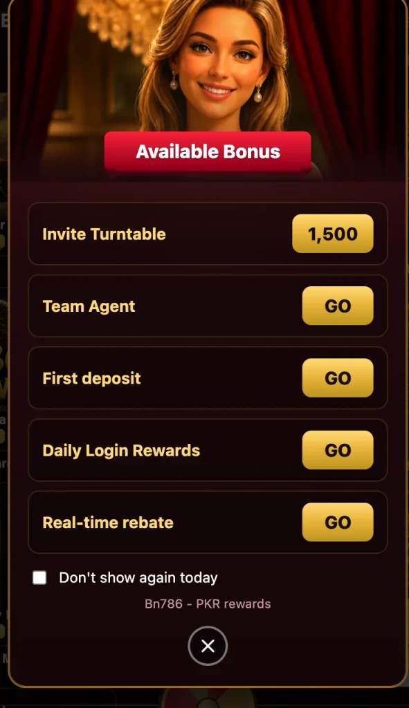 BN768 game bonuses